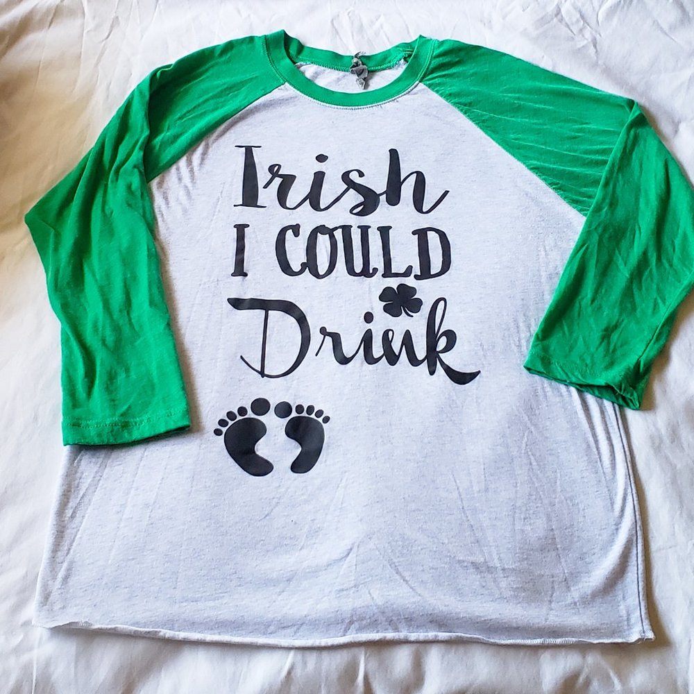 Saint St. Patrick's Day Maternity T-Shirt Size Md